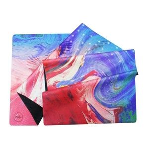 Suede & Natural Rubber Travel Yoga Mat - Bald Eagl